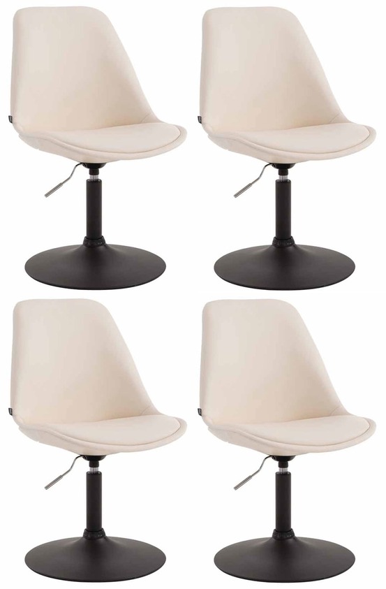 Lot de 4 chaises de salle à manger maverick b simili cuir