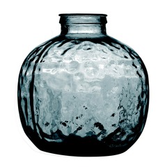 Vase louise verre recyclé bleu 9l d25 h30