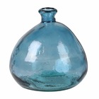 Vase mila verre recyclé bleu 2l d17 h18