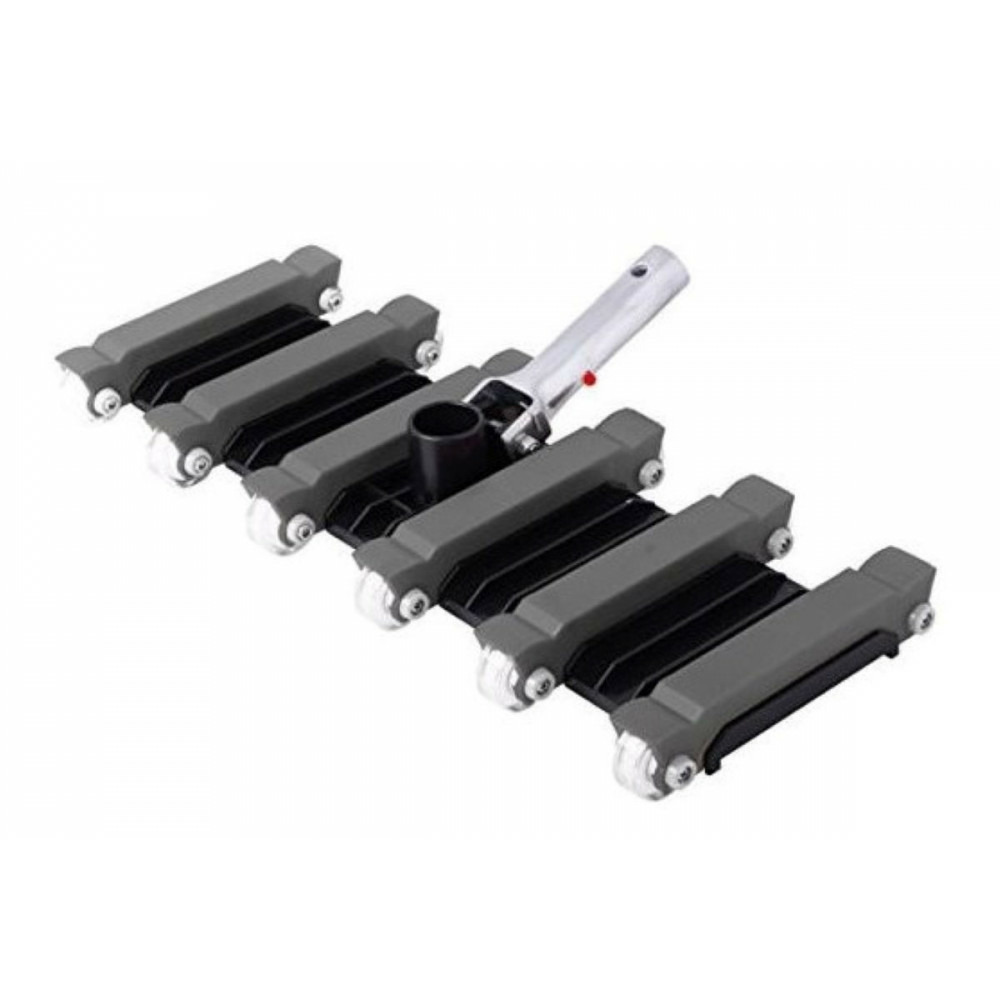 Balai aspirateur, 12 roues,forme rectangulaire, couleur noir, pour piscine