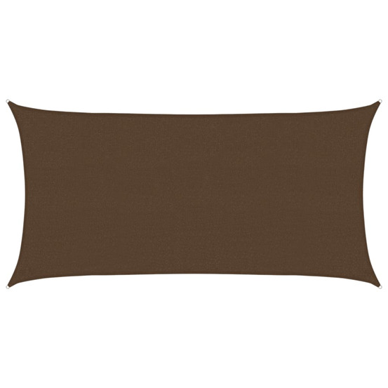 Voile d'ombrage 160 g/m² marron 2,5x4,5 m pehd