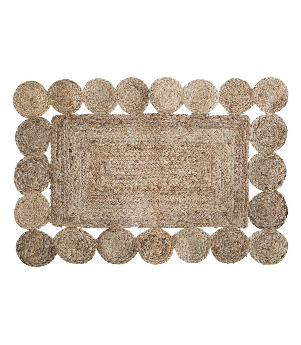 Tapis décoratif en jute ajouré 60 x 90 cm Truffaut