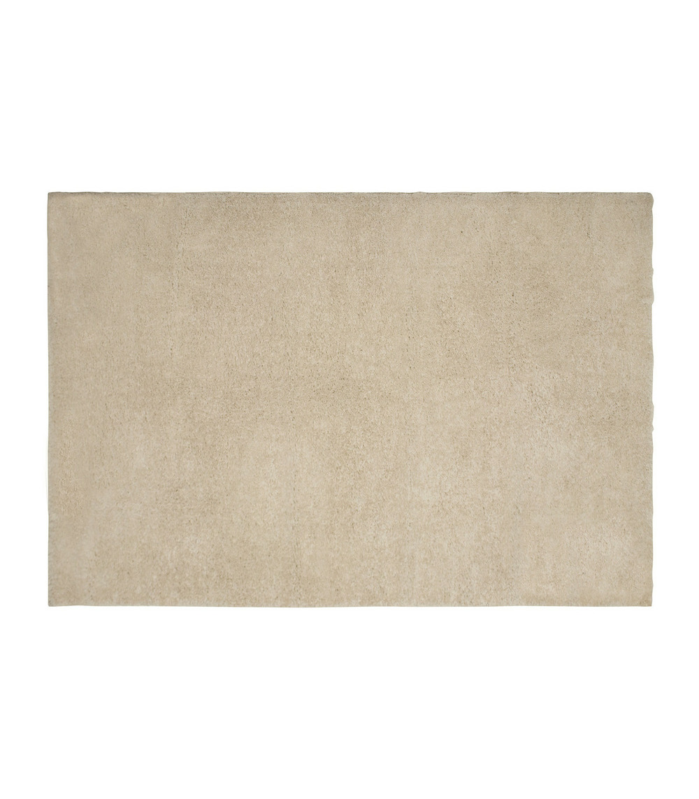 Tapis décoratif beige lin esprit berbère 120 x 170 cm