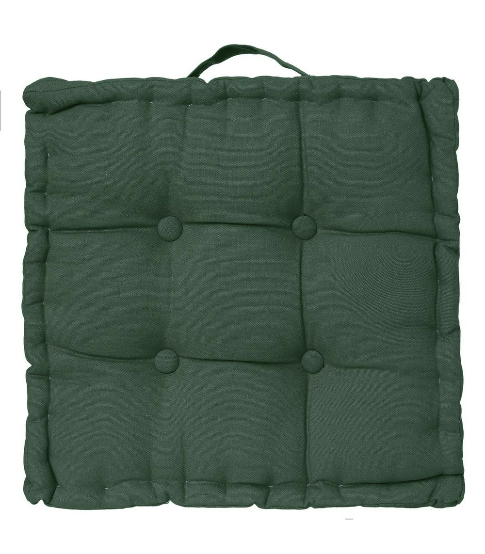 TODAY Cuscino Decorativo In Cotone 40x40 Cm - Bianco E Blu, Morbido E Fresco Per Divano O Letto