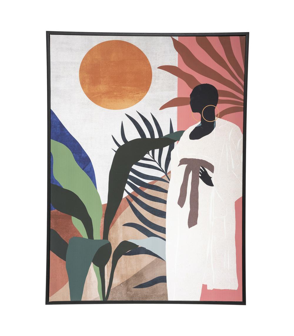 Tableau toile murale encadrée imprimée africa 58 x 78 cm