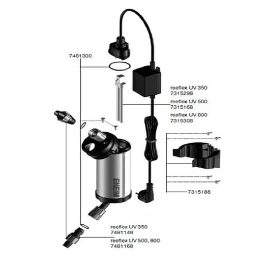 Pièces détachées reeflexuv 350