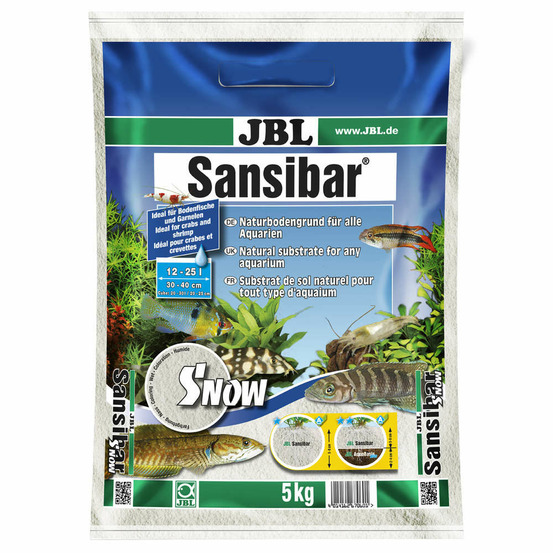 Substrat fin sansibar snow pour décor aquarium,terrarium : blanc 5kg