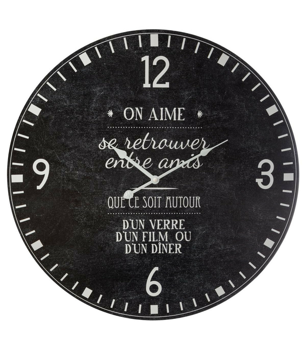 Ardoise de menu avec pendule mécanisme à quartz