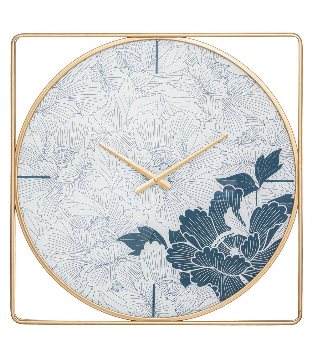 Horloge formica vintage pendule murale silencieuse asymétrique Kiplé Horloge formica vintage pendule murale silencieuse asymétrique Kiplé