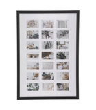 Pêle-mêle multivues 21 photos en bois noir 70.2 x 100.2 cm