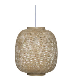 Luminaire suspension en bambou tressé d 43 cm