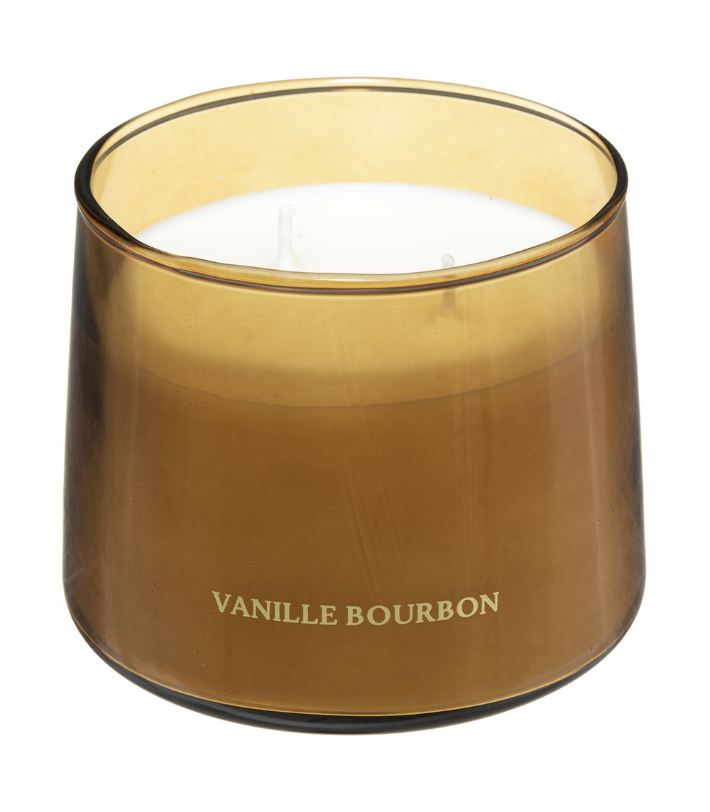 Bougie parfumée pot en verre 300 g parfum vanille bourbon