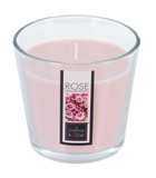 Bougie parfumée rose pot en verre 250 g