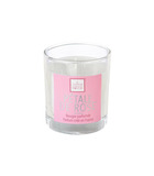 Bougie parfumée rose pot en verre 190 g