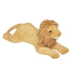 Grande peluche décorative lion 28 x 70 cm