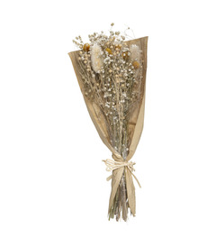 Bouquet de fleurs séchées avec chardon h 48 cm