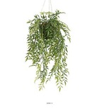 Hoya artificiel en pot suspendu, L 47 cm, D 25 cm