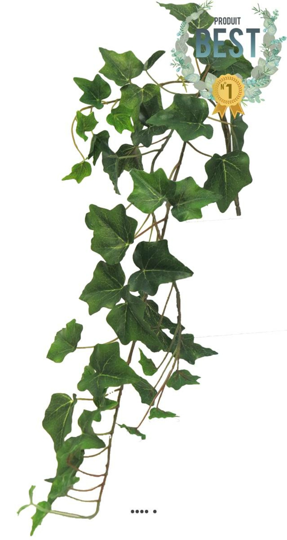 Lierre artificiel en chutes, 3 ramures, l 80 cm vert - best - couleur: vert