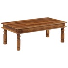 Table basse bois massif de sesham 110 x 60 x 40 cm