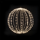 Delicacy ball - sphère 3d fil cuivre led blanc chaud d60cm