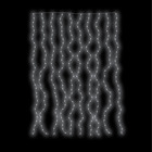 Cluster - rideau fil cuivre led blanc animé l2 x h3m
