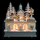 Christmas time#25  - village de noël en bois à led blanc chaud