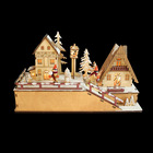 Christmas time #10 - village de noël en bois à led blanc chaud