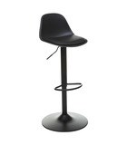 Tabouret chaise de bar noir hauteur ajustable