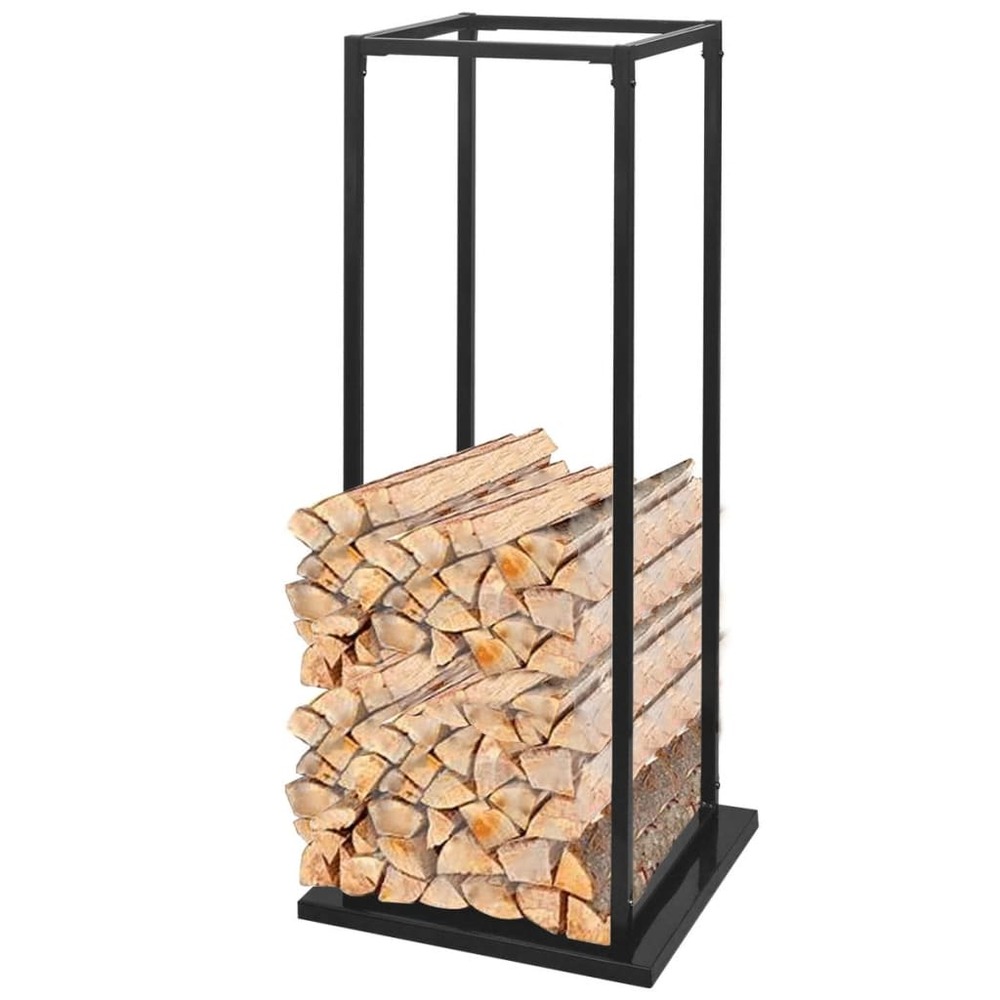 Portant de bois de chauffage avec base 113 cm