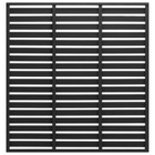 Panneau de clôture wpc 170x180 cm noir