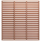 Panneau de clôture wpc 170x180 cm marron