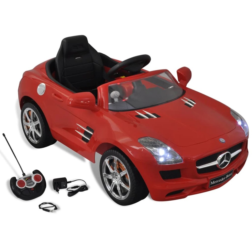 Mercedes benz voiture enfant a batterie avec telecommande rouge Truffaut