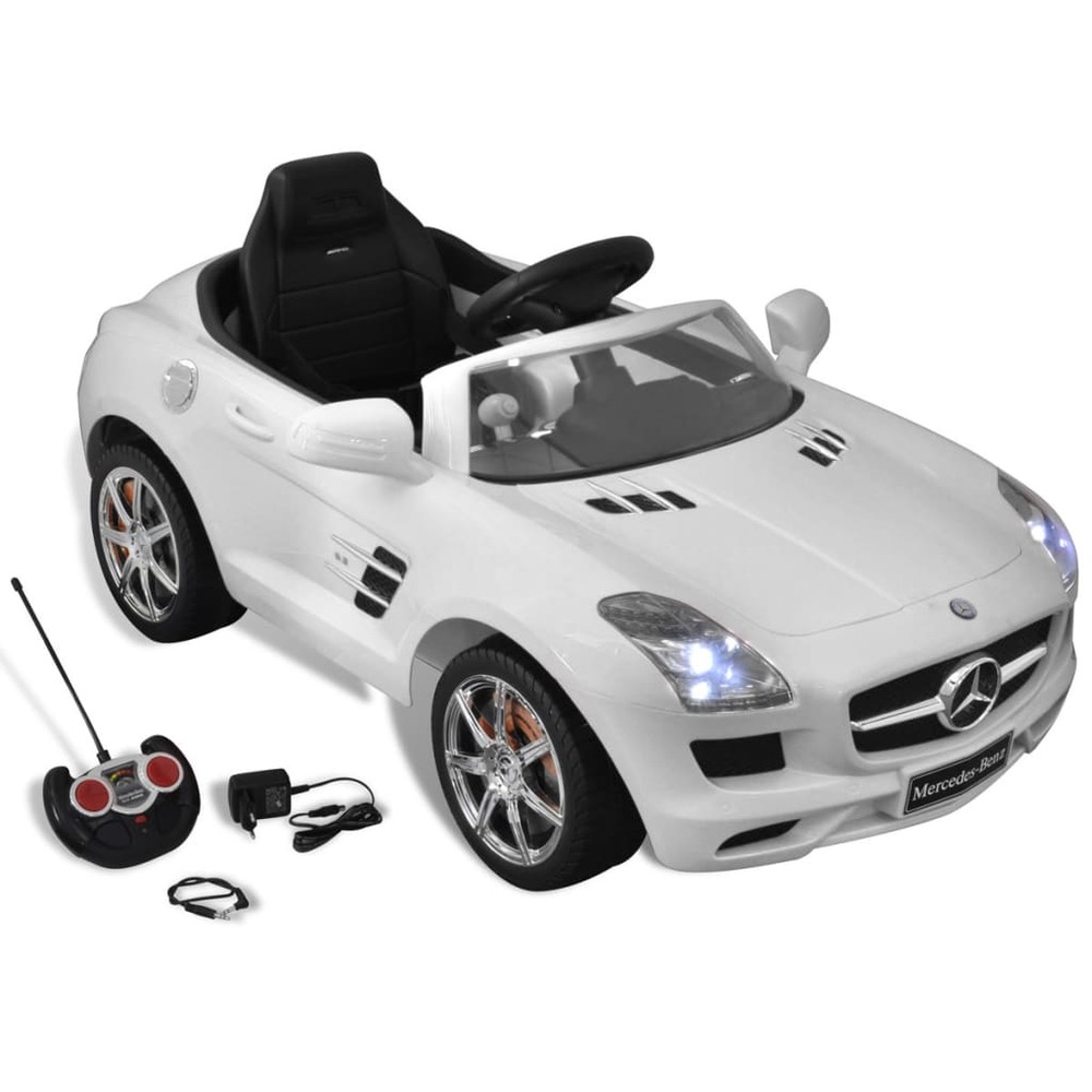 Mercedes benz voiture enfant à batterie avec télécommande blanc