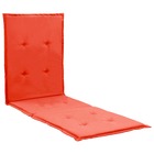 Coussin de chaise longue rouge 180x55x3 cm