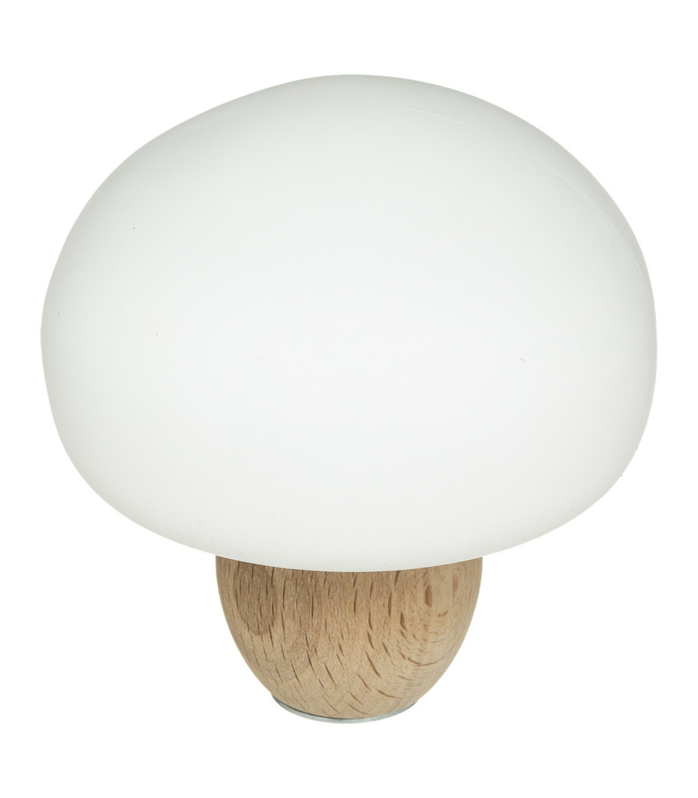 Veilleuse champignon blanc 10 cm led 3 intensités + différentes couleurs