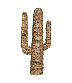 Objet déco cactus en jacinthe h 75 cm