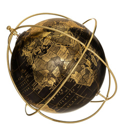 Objet décoratif globe terrestre arcade d 25 cm