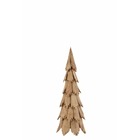 Sapin de noël décoratif en bois naturel 29x29x80 cm h82