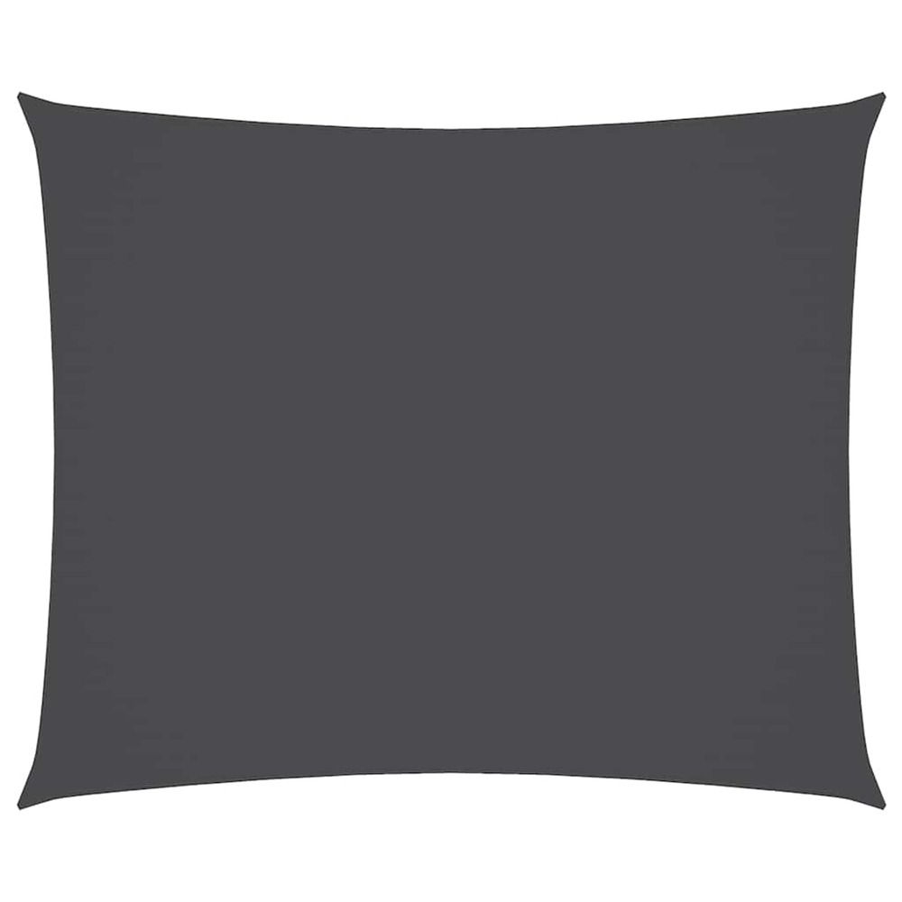 Voile de parasol tissu oxford rectangulaire 4x5 m anthracite