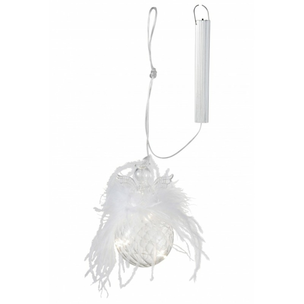 Boule de noël en verre transparent 9x9x13. 5 cm h13. 5