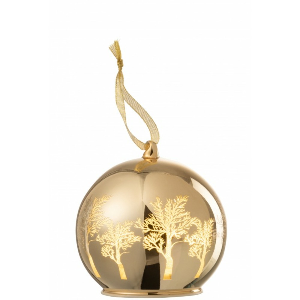 Boule de noël en verre avec ange à l'intérieur | Truffaut