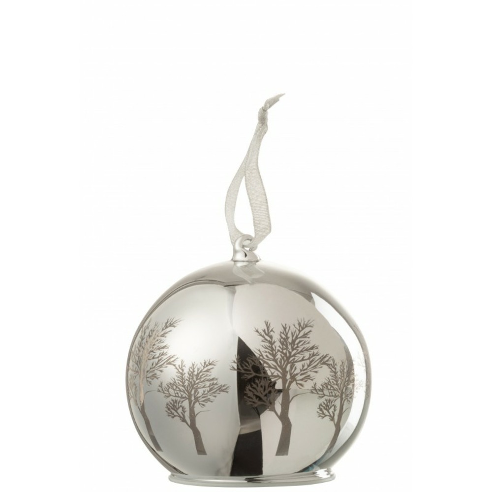 Boule de noël en verre avec ange à l'intérieur  Truffaut