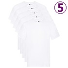 T-shirts originaux 5 pcs blanc xl coton