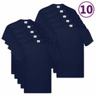 T-shirts originaux 10 pcs bleu marine 5xl coton