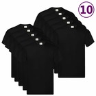 T-shirts originaux 10 pcs noir 5xl coton