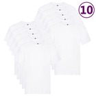 T-shirts originaux 10 pcs blanc l coton