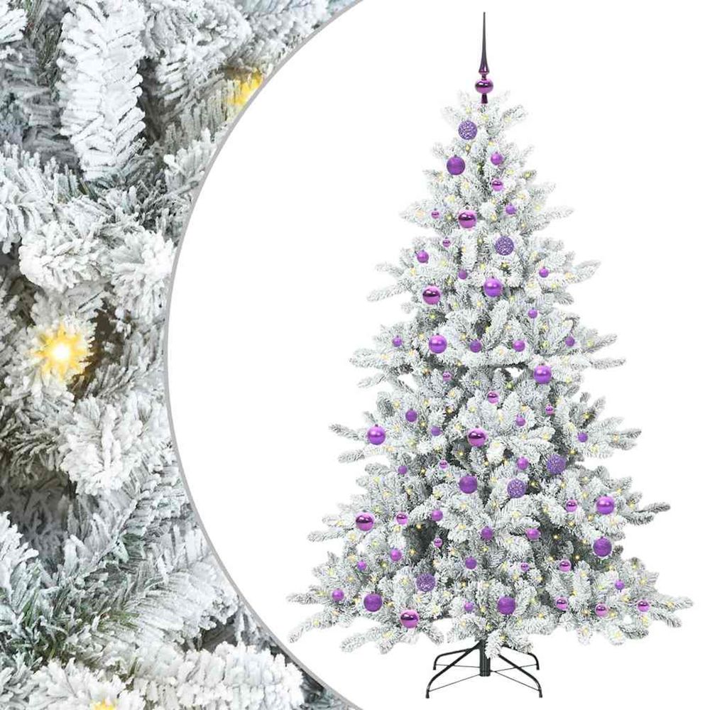 Sapin de noël artificiel à branches articulées blanc 180 cm