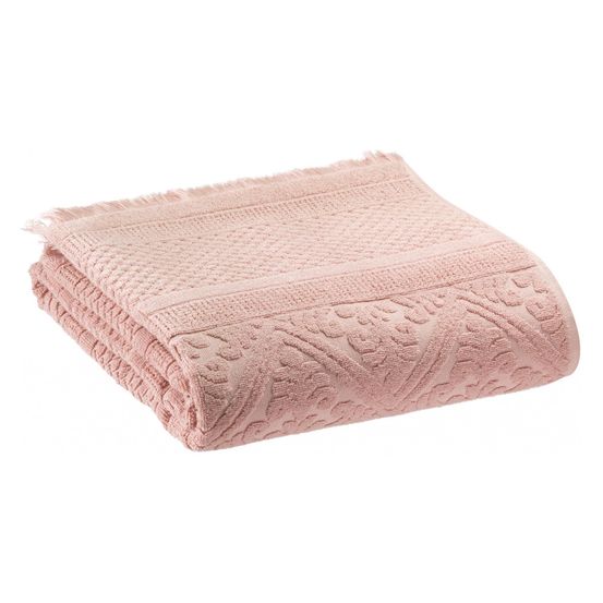 Drap de bain uni zoe aubepine 100 x 180 cm