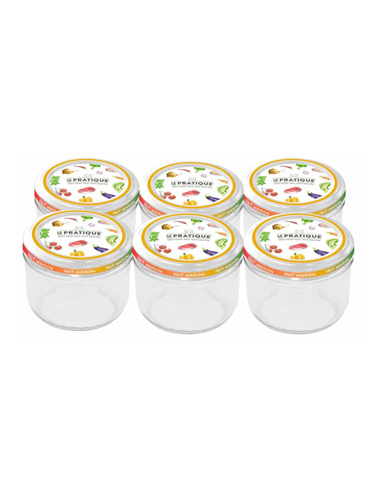 Bocaux le pratique 350 ml ø100 mm pack de 6 - le pratique