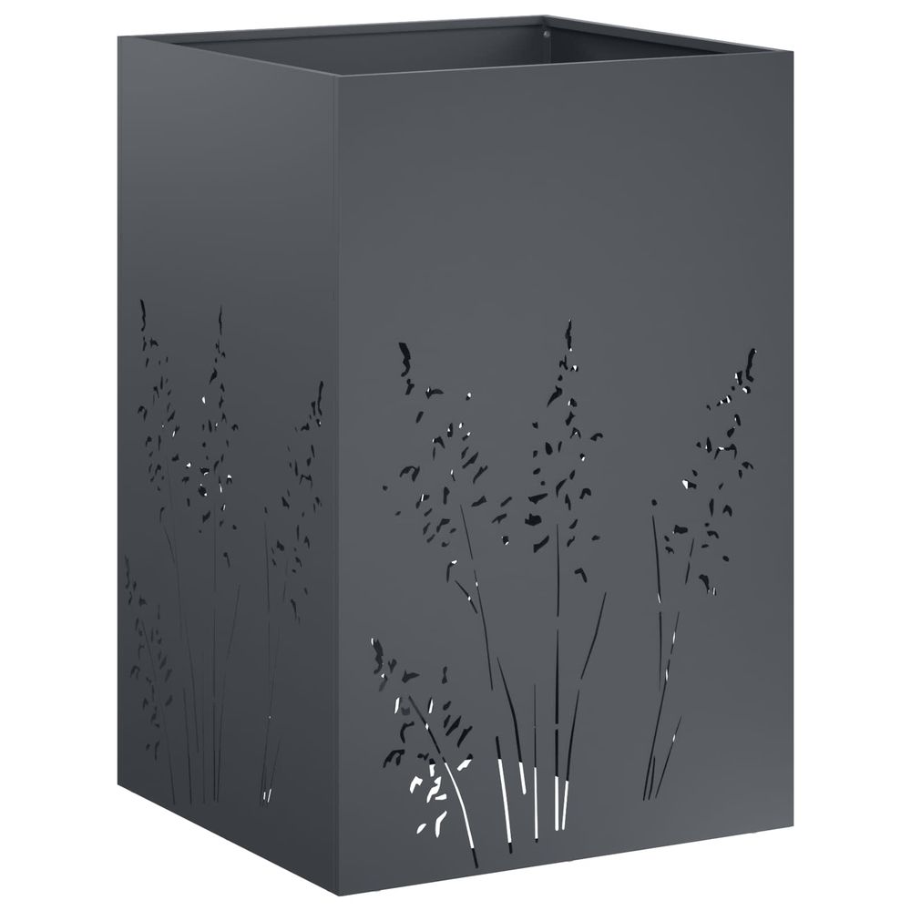 Cache-pot de jardin anthracite 50 x 50 x 75 cm